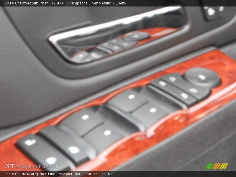 Champagne Silver Metallic / Ebony 2014 Chevrolet Suburban LTZ 4x4