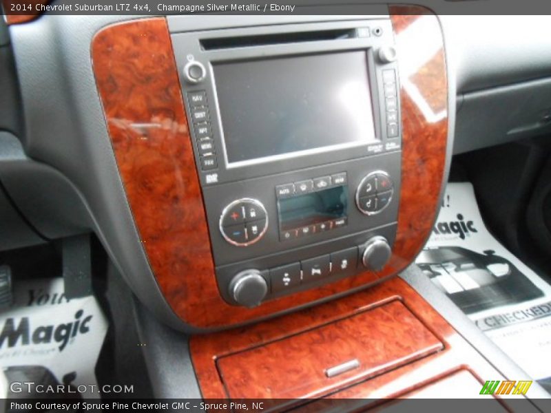 Champagne Silver Metallic / Ebony 2014 Chevrolet Suburban LTZ 4x4