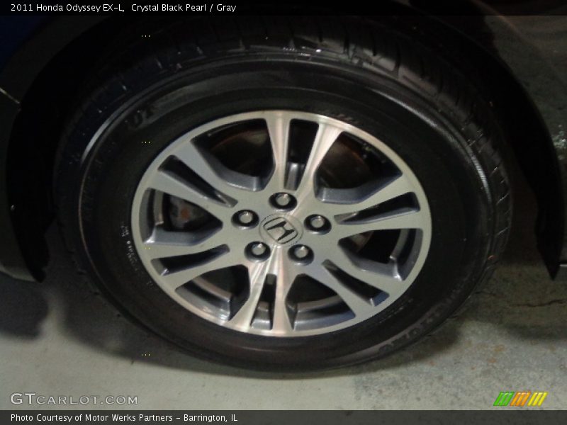 Crystal Black Pearl / Gray 2011 Honda Odyssey EX-L