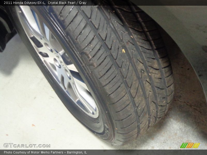Crystal Black Pearl / Gray 2011 Honda Odyssey EX-L