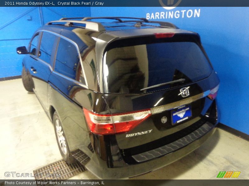 Crystal Black Pearl / Gray 2011 Honda Odyssey EX-L