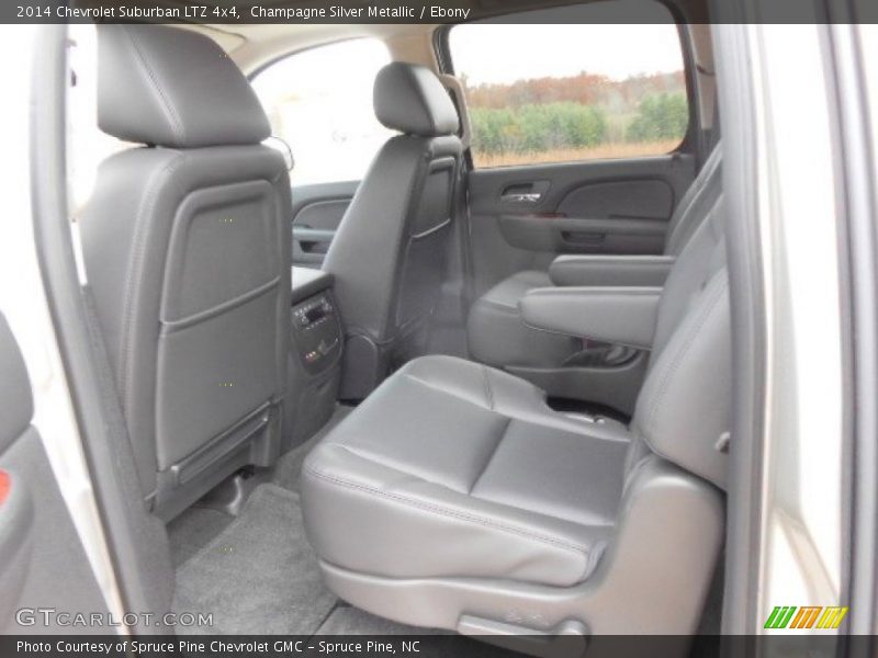 Champagne Silver Metallic / Ebony 2014 Chevrolet Suburban LTZ 4x4