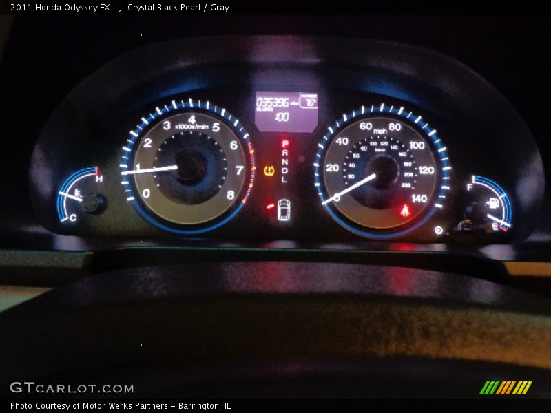 Crystal Black Pearl / Gray 2011 Honda Odyssey EX-L