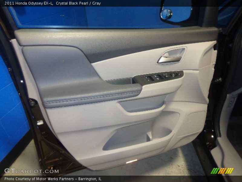 Crystal Black Pearl / Gray 2011 Honda Odyssey EX-L