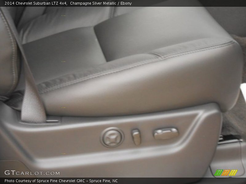 Champagne Silver Metallic / Ebony 2014 Chevrolet Suburban LTZ 4x4