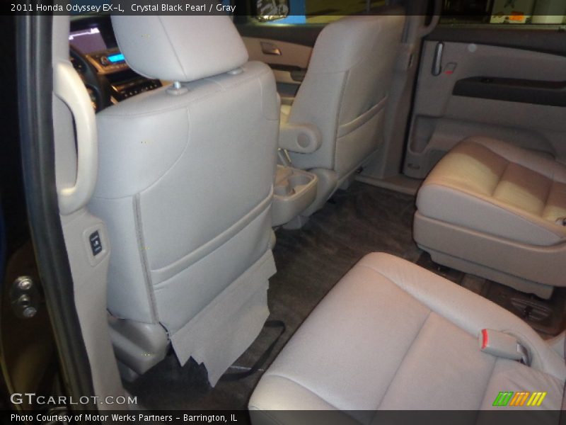 Crystal Black Pearl / Gray 2011 Honda Odyssey EX-L