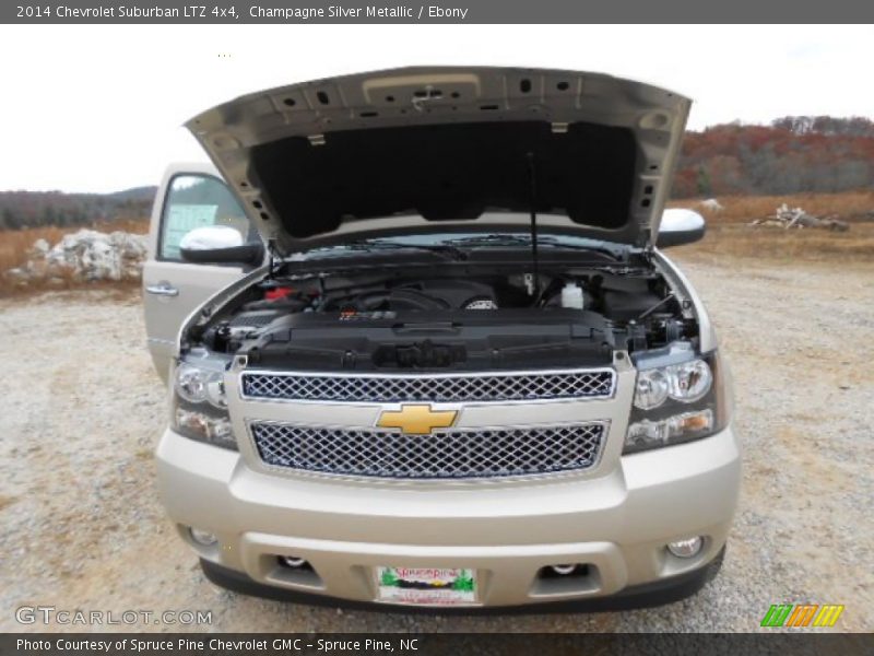 Champagne Silver Metallic / Ebony 2014 Chevrolet Suburban LTZ 4x4