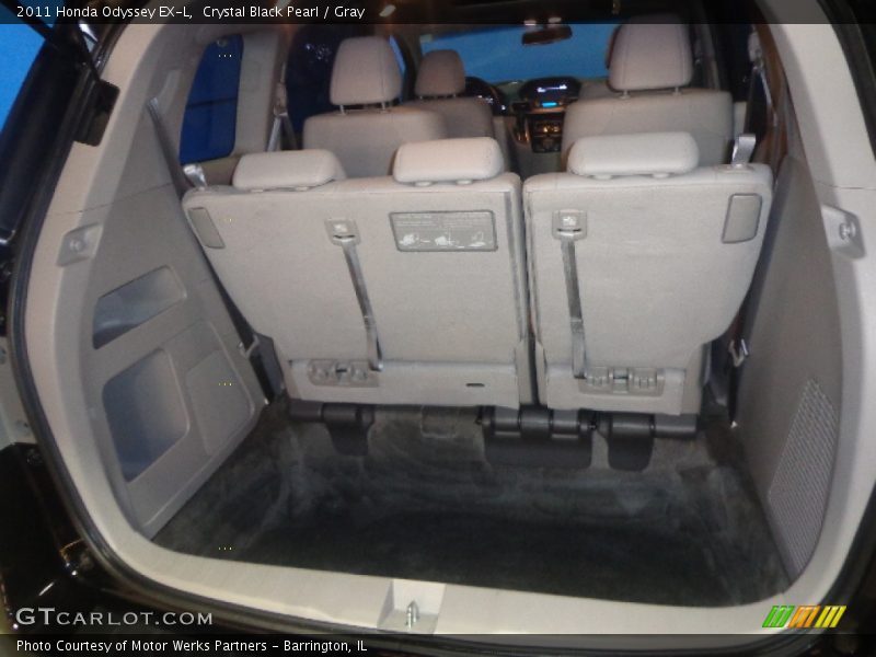 Crystal Black Pearl / Gray 2011 Honda Odyssey EX-L