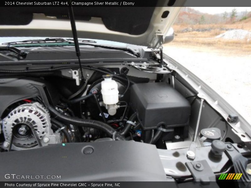 Champagne Silver Metallic / Ebony 2014 Chevrolet Suburban LTZ 4x4