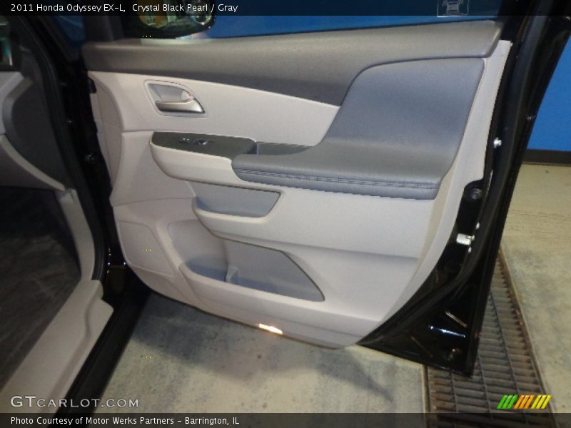 Crystal Black Pearl / Gray 2011 Honda Odyssey EX-L