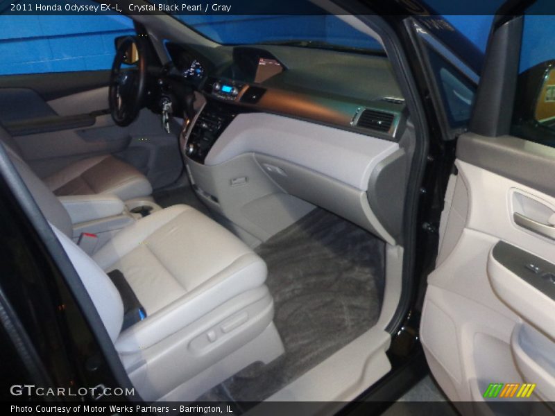 Crystal Black Pearl / Gray 2011 Honda Odyssey EX-L