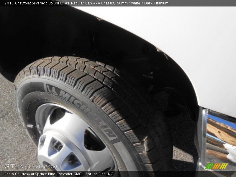 Summit White / Dark Titanium 2013 Chevrolet Silverado 3500HD WT Regular Cab 4x4 Chassis