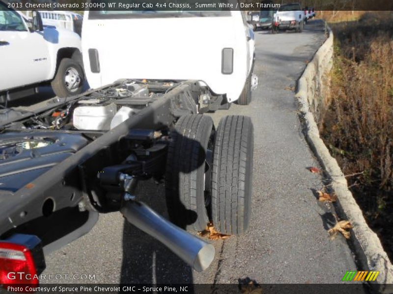Summit White / Dark Titanium 2013 Chevrolet Silverado 3500HD WT Regular Cab 4x4 Chassis