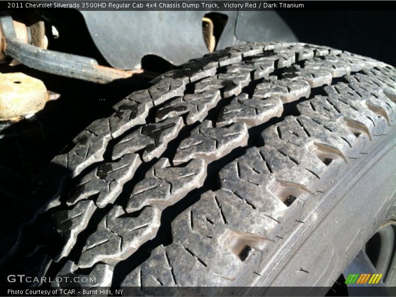 Victory Red / Dark Titanium 2011 Chevrolet Silverado 3500HD Regular Cab 4x4 Chassis Dump Truck