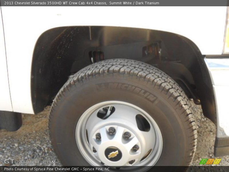 Summit White / Dark Titanium 2013 Chevrolet Silverado 3500HD WT Crew Cab 4x4 Chassis