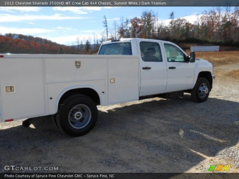 Summit White / Dark Titanium 2013 Chevrolet Silverado 3500HD WT Crew Cab 4x4 Chassis