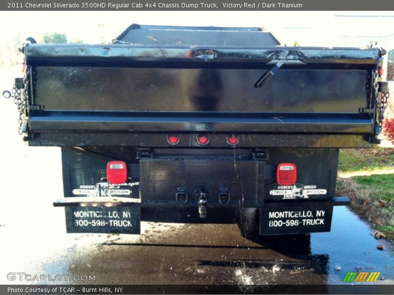 Victory Red / Dark Titanium 2011 Chevrolet Silverado 3500HD Regular Cab 4x4 Chassis Dump Truck
