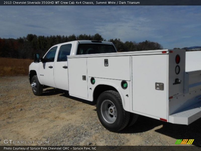 Summit White / Dark Titanium 2013 Chevrolet Silverado 3500HD WT Crew Cab 4x4 Chassis