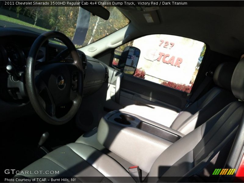 Victory Red / Dark Titanium 2011 Chevrolet Silverado 3500HD Regular Cab 4x4 Chassis Dump Truck