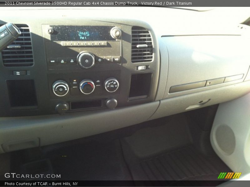 Victory Red / Dark Titanium 2011 Chevrolet Silverado 3500HD Regular Cab 4x4 Chassis Dump Truck