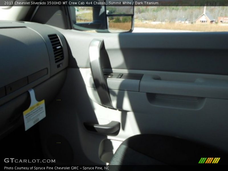 Summit White / Dark Titanium 2013 Chevrolet Silverado 3500HD WT Crew Cab 4x4 Chassis