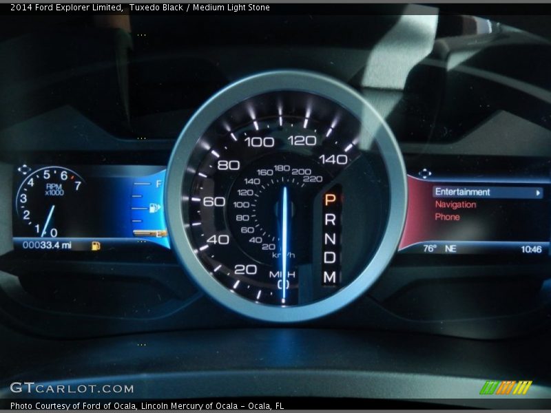 Tuxedo Black / Medium Light Stone 2014 Ford Explorer Limited