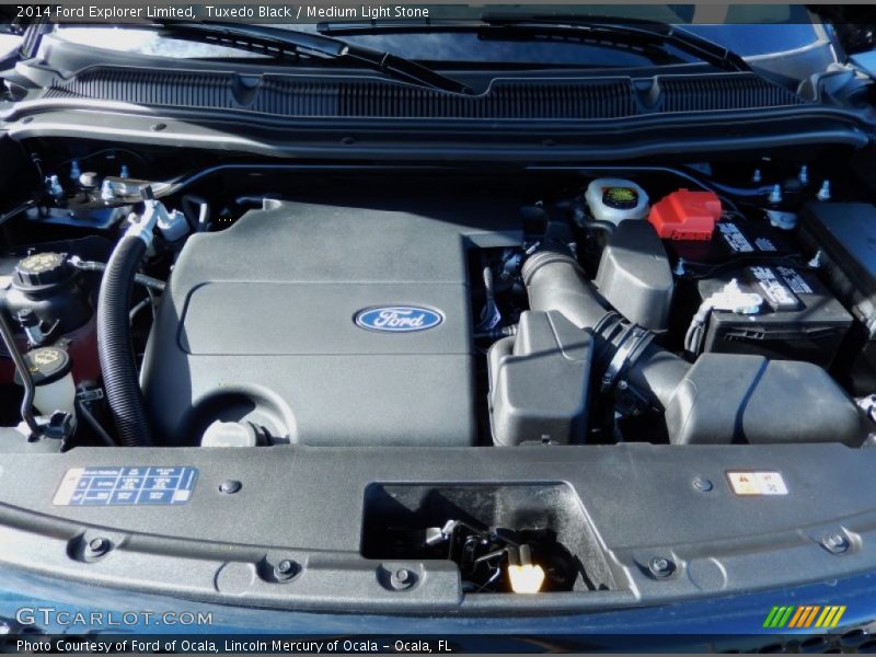 Tuxedo Black / Medium Light Stone 2014 Ford Explorer Limited