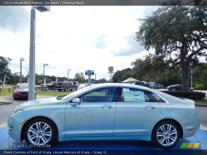Ice Storm / Charcoal Black 2014 Lincoln MKZ Hybrid