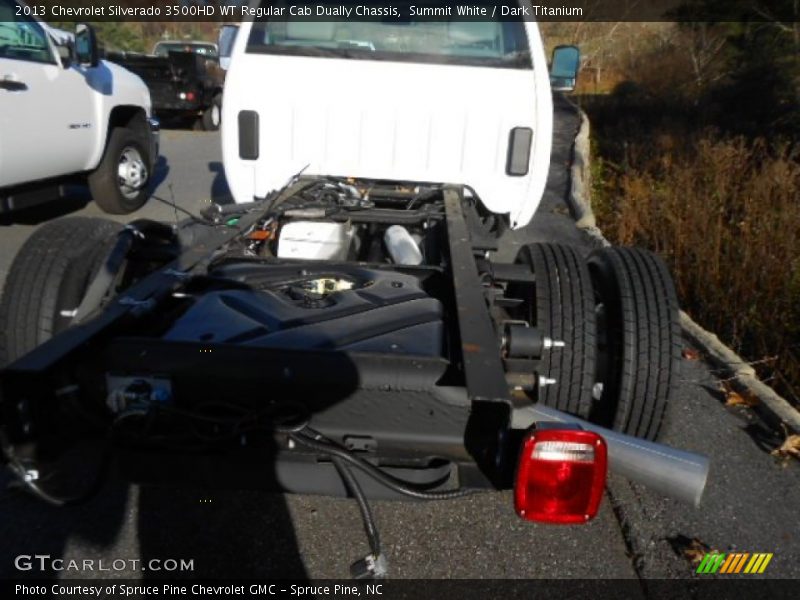 Summit White / Dark Titanium 2013 Chevrolet Silverado 3500HD WT Regular Cab Dually Chassis