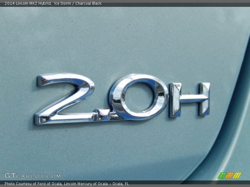 Ice Storm / Charcoal Black 2014 Lincoln MKZ Hybrid