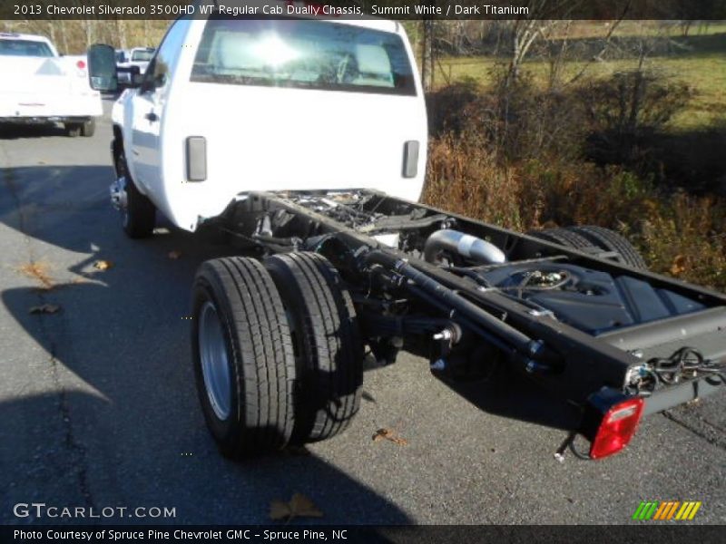 Summit White / Dark Titanium 2013 Chevrolet Silverado 3500HD WT Regular Cab Dually Chassis