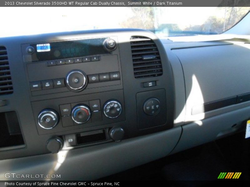 Summit White / Dark Titanium 2013 Chevrolet Silverado 3500HD WT Regular Cab Dually Chassis