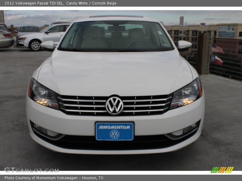 Candy White / Cornsilk Beige 2012 Volkswagen Passat TDI SEL