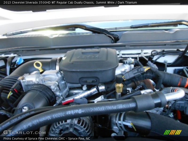 Summit White / Dark Titanium 2013 Chevrolet Silverado 3500HD WT Regular Cab Dually Chassis