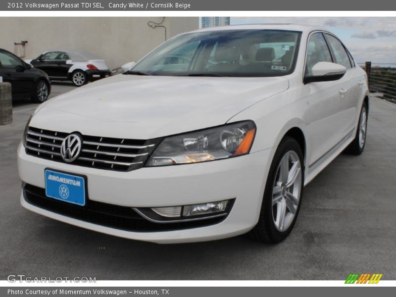 Candy White / Cornsilk Beige 2012 Volkswagen Passat TDI SEL