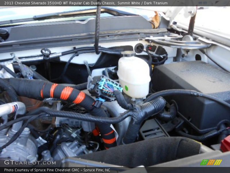 Summit White / Dark Titanium 2013 Chevrolet Silverado 3500HD WT Regular Cab Dually Chassis