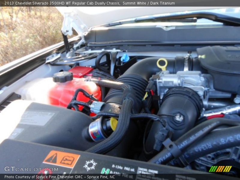 Summit White / Dark Titanium 2013 Chevrolet Silverado 3500HD WT Regular Cab Dually Chassis