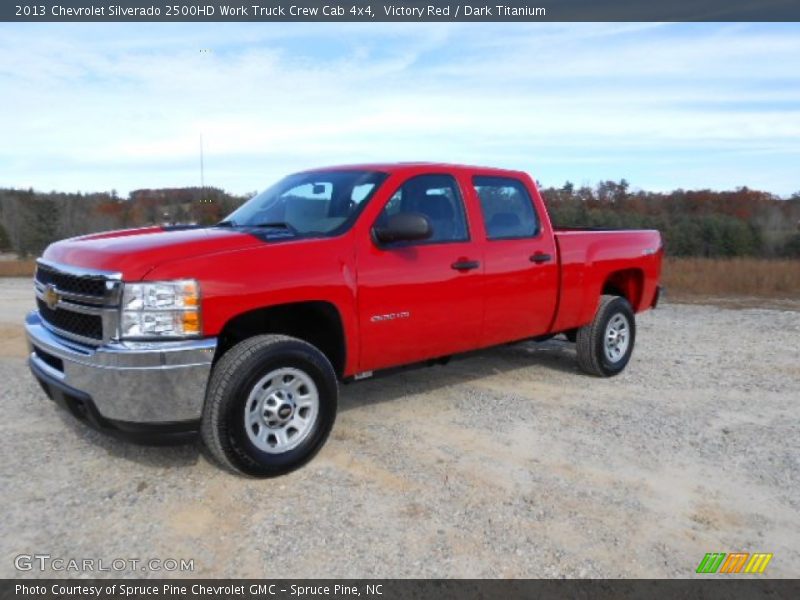 Victory Red / Dark Titanium 2013 Chevrolet Silverado 2500HD Work Truck Crew Cab 4x4