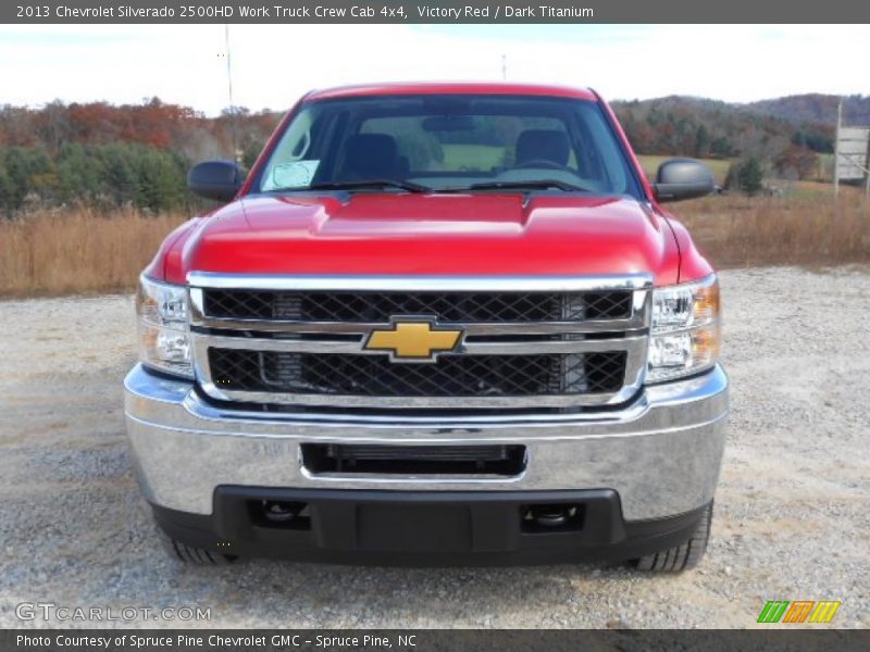 Victory Red / Dark Titanium 2013 Chevrolet Silverado 2500HD Work Truck Crew Cab 4x4