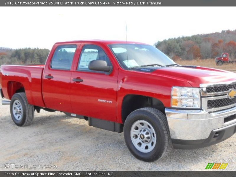 Victory Red / Dark Titanium 2013 Chevrolet Silverado 2500HD Work Truck Crew Cab 4x4