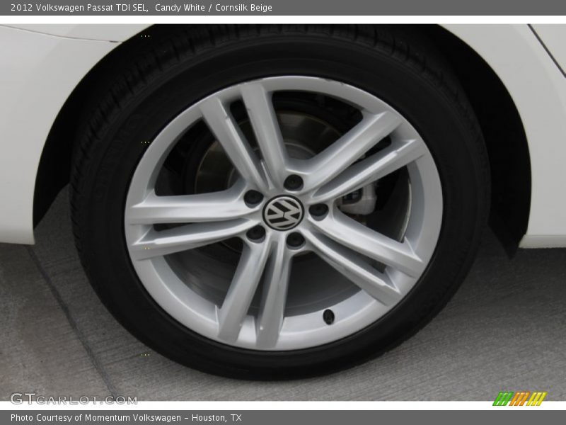 Candy White / Cornsilk Beige 2012 Volkswagen Passat TDI SEL