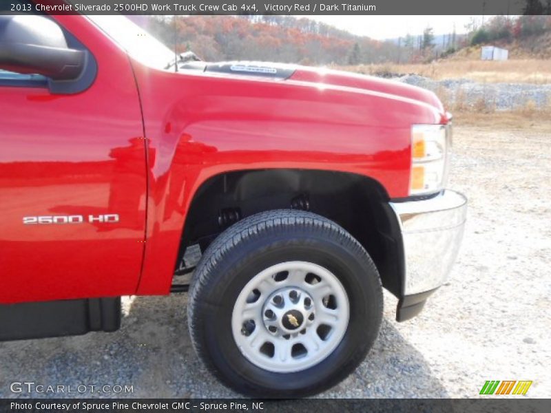 Victory Red / Dark Titanium 2013 Chevrolet Silverado 2500HD Work Truck Crew Cab 4x4