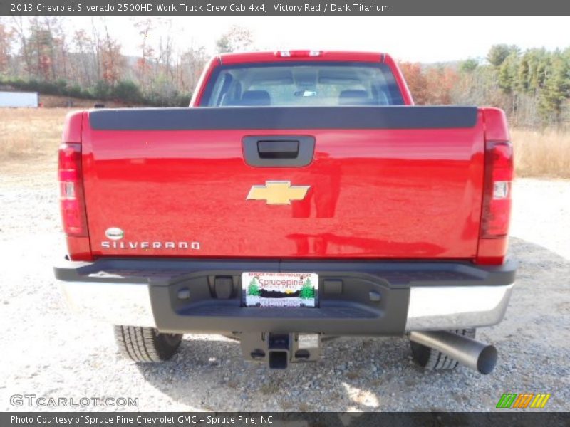 Victory Red / Dark Titanium 2013 Chevrolet Silverado 2500HD Work Truck Crew Cab 4x4