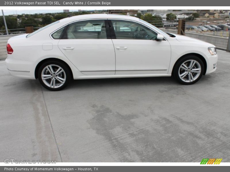 Candy White / Cornsilk Beige 2012 Volkswagen Passat TDI SEL