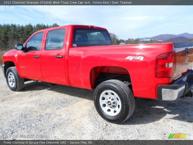 Victory Red / Dark Titanium 2013 Chevrolet Silverado 2500HD Work Truck Crew Cab 4x4