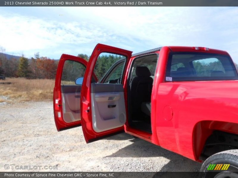 Victory Red / Dark Titanium 2013 Chevrolet Silverado 2500HD Work Truck Crew Cab 4x4