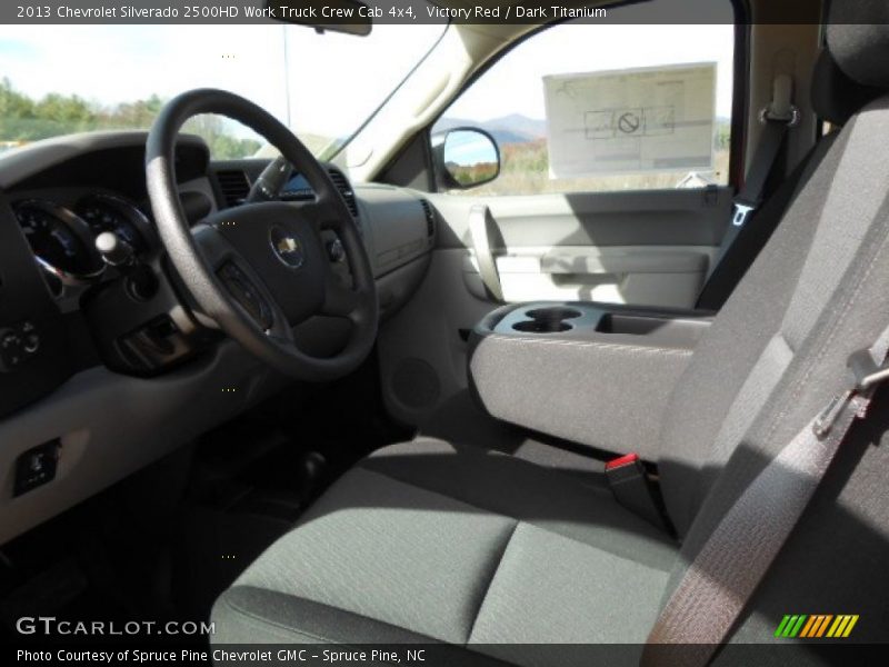 Victory Red / Dark Titanium 2013 Chevrolet Silverado 2500HD Work Truck Crew Cab 4x4