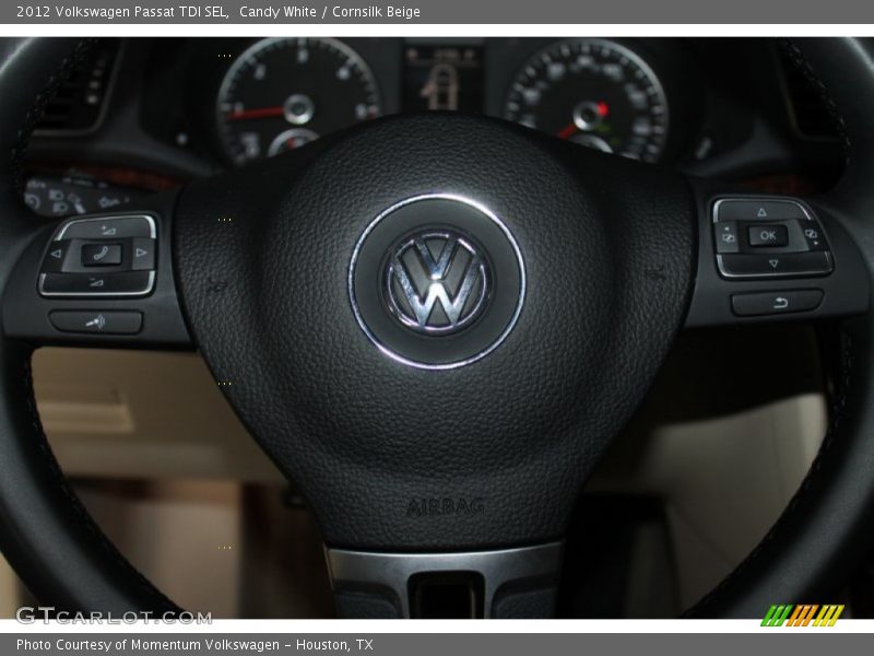 Candy White / Cornsilk Beige 2012 Volkswagen Passat TDI SEL