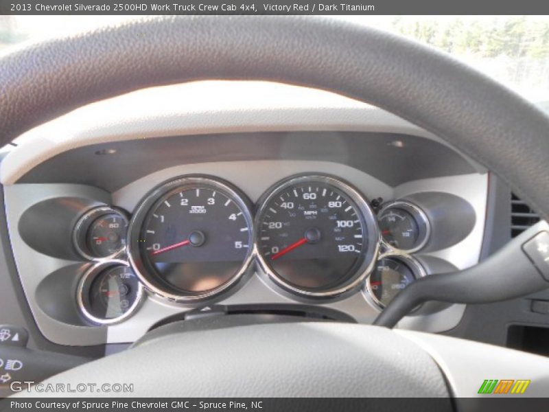 Victory Red / Dark Titanium 2013 Chevrolet Silverado 2500HD Work Truck Crew Cab 4x4