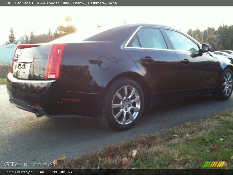 Black Cherry / Cashmere/Cocoa 2008 Cadillac CTS 4 AWD Sedan
